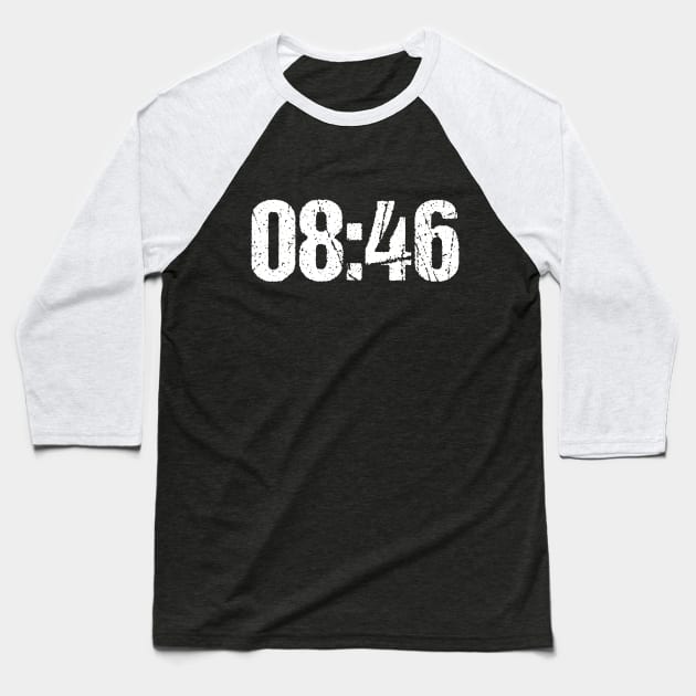 08:46 I Can't Breathe BLM Protest Baseball T-Shirt by jplanet